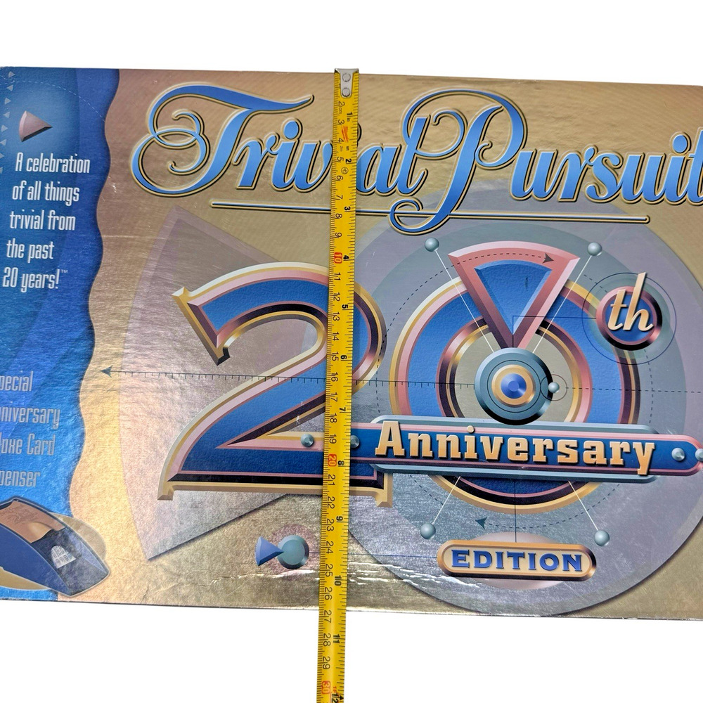 Vintage Trivial Pursuit 20th Anniversary Edition Trivia Game 2002 Original Box - Picture 11 of 12